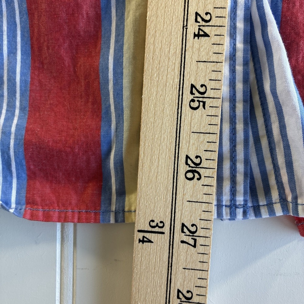 VTG Talbots Old Money Vertical Striped Button Blouse Size Large Momcore 40 In. - Picture 14 of 16